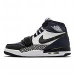 Jordan Legacy 312 auk&scaron;takulniai krep&scaron;inio batai juodi/mėlyni/balti unisex GS sintetinė oda DO7442-401 36.5