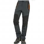 &Scaron;iltos vyri&scaron;kos ir moteri&scaron;kos lauko žygio slidinėjimo kelnės su jaukia vilna ir neper&scaron;lampamu audiniu Gray-Men,XL black