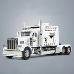 1:24 Peterbilt 389 vilkikų sunkvežimių lydinio žaislinio automobilio modelis Vairas Vairavimas Garsas ir &scaron;viesa Vaikams skirta žaislinė kolekcinė prekė Gimtadienio dovana