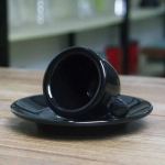 Nuova Point Professional Competition Level Esp Espresso SHOT Stiklinė 9mm Storio Keramika Kavinės Espresso Puodelis Kavos Puodelis Lėk&scaron;telė Rinkiniai 50ml juoda