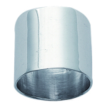 Anneau Argent 'Tube' argent&eacute; - 17 mm