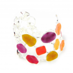 NOA [H0874] - Bracelet Cr&eacute;ateur 'Coloriage' rouge orange oranžinė
