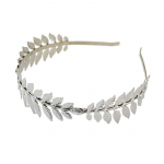 Europos graikų deivės galvos juostelė lapų &scaron;akelė vainiko plaukų juosta Vestuvių tiara blizgantys plaukai