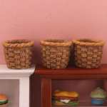 1vnt 1:12 Dollhouse Miniatiūrinis dervos krep&scaron;elis Modelis Lėlės Virtuvės aksesuarai