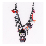Les Tr&eacute;sors De Lily [R6228] - Collier cr&eacute;ateur 'Lilipoupettes' (geisha) multicolore - 45x20 mm