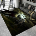 Vilko kilimas 3D gyvūnų grindų kilimėlis vonios kambariui didelis flanelinis kilimas svetainės miegamojo baldams kilimėlis poilsio kilimas prie lovos 120x180cm 1pcs