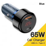 Essager 65W automobilinis įkroviklis USB C Qc3.0 4.0 Pd3.0 telefono įkroviklis automobilinis įkroviklis Greitas įkrovimas skirtas iPhone14 13 Samsung Xiaomi Fast Charge