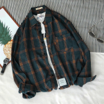 Vyri&scaron;ki laisvalaikio madingi languoti spaudiniai su palaidais atvartais ilgomis rankovėmis mar&scaron;kinėliai, palaidinės S pilka spalva