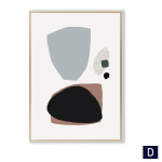 Abstrakčios mergaičių vazos geometrijos formos sienos menas peizažas drobė tapyba &Scaron;iaurės &scaron;alių plakatai ir spaudiniai Sieniniai paveikslėliai svetainei 21cm&times;30cm NoFrame