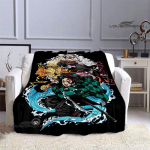 Demonų naikintojas Anime Spaudinys Polyna Laukinių diržų Bum antklodė Plok&scaron;čia, Mink&scaron;ta ir Patogi Namų Kelionė Lovos Gimtadienio Dovana 130x150cm
