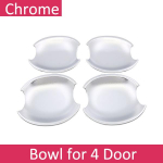 Juodos anglies pluo&scaron;to rankenos arba chromuoti &scaron;oninių durų apdailos rinkiniai Mazda 5 Premacy 2004~2018 automobilių priedams 2005 2006 2007 Bowl 4 Door