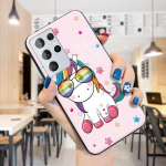 Mink&scaron;tas animacinis Instagram Flamingo Unicorn silikoninis dėklo dangtelis + dirželis Redmi 10