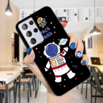 Animacinis filmas Kosminės planetos erdvėlaivis UFO Astronaut Pattern Telefono korpusas Redmi 10