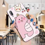 Mielas animacinių filmų Monster Little Dinosaur Design Kiaulės telefono dėklas Samsung A01