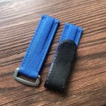 20 mm spalvinga reguliuojama nailono audinio odinė laikrodžio apyrankė Role Strap DAYTONA SUBMARINER GMT Seamaster 300 apyrankei Laikrodžio apyrankė 20mm