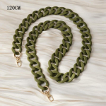 Naujas telefono priedas Nuimamos dalys Akrilas Matinis Žalia Pilka Grandinė Crossbody Pakabukas Mobiliojo telefono dirželis Telefono dėklo grandinės pečių grandinėlė 120CM žalia