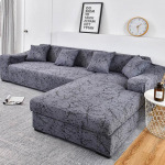 L formos kampinis sofa, ilga sofa, sofa, elastingas sofos užvalkalas, tamprus sofos užvalkalas svetainei 2-seater 145-185cm
