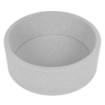 Selonis mink&scaron;tas kamuoliukų baseinas 90x30cm/be kamuoliukų, skirtas kūdikių kūdikių putoms, &scaron;viesiai pilka:pilka-balta-turkis