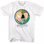Beavis And Butthead Beavis And Butthead Peep Hole balti unisex mar&scaron;kinėliai S