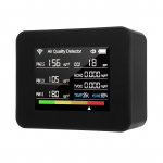 Tuya WiFi oro kokybės matuoklis 13 viename patalpų oro kokybės monitorius aptinka CO₂ TVOC HCHO PM2.5 PM1.0 juoda