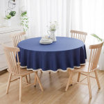 Didelė apvali staltiesė vienspalvė valgomojo stalo staltiesė 240cm