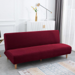 Naujas žakardo audinio berankis sofos lovos užvalkalas Sofa Sulankstomas sofos lovos užvalkalai Stretch Protector Elastinis suoliuko futonas užvalkalas M Size