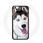 Coque Iphone 8 Husky Blanc Yeux Bleus