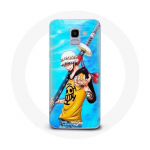 Coque pour Samsung Galaxy J6 2018 One Piece Manga Trafalgar Law ep&eacute;e