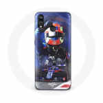 Coque pour Huawei P20 Lite Formule 1 Pierre Gasly Pilote automobile F1 Rouge Bleu