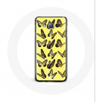 Coque pour Samsung Galaxy A3 Papillons Fond Jaune