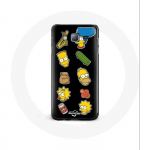 Coque pour Samsung Galaxy Grand Prime Les Simpson autocollants fond noir