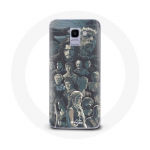 Coque pour Samsung Galaxy A6 2018 Game of Thrones Saison 8 Le Tr&ocirc;ne de Fer Affiche Personnages Fond