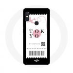 Coque pour Xiaomi Redmi Note 5 Pro Billet d'avion Tokyo Japon