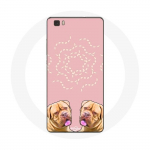 Coque pour Huawei P8 Lite Dogue de Bordeaux sym&eacute;trique photo