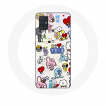 Coque pour Samsung Galaxy A71 BTS Bangtan Sonyeondan BT21 Van Tata Chimmy Cooky Rj Koya Mang Et Shooky