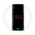 Coque pour Samsung Galaxy A10 Stranger Things Affiche Logo Joyeux no&euml;l