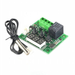 W1209 LED skaitmeninis termostatas, temperatūros valdymo termoreguliatoriaus jungiklio modulis DC 12V vandeniui atsparus NTC jutiklis