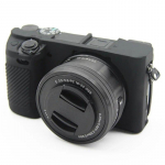 &bdquo;Sony Alpha A5100 A5000 A6000 A6100 A6300 A6400&ldquo; dangtelis, skirtas mink&scaron;tam silikoniniam guminiam fotoaparato dėklo krep&scaron;iui, apsaugančiam odą, apsauginį korpusą A6300 A6400