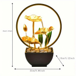 Stalinio kompiuterio mini fontanas su LED &scaron;viesos vandens apdaila Relax stalvir&scaron;io fontanas patalpų papuo&scaron;alai Biuro namų dekoras