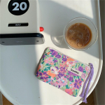 6 tipų velvetinis kosmetikos krep&scaron;ys didelės talpos makiažo mai&scaron;elis Patogus kosmetikos laikymo krep&scaron;ys makiažo krep&scaron;ys Flower 01