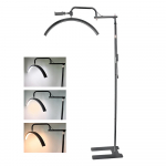 Andoer 36W pusmėnulio formos užpildo lemputė grindų LED vaizdo lemputė 3200K-5600K pritemdoma metaliniu ap&scaron;vietimu US Plug balta