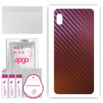 apgo skin sticker film foil vinyl for the BACK compatible with Samsung Galaxy A10, scratch-resistant, easy to install - Carbon Chameleon CAKA5