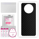 apgo Protective Skin Sticker for the back compatible with Honor X20, Wrap Film, Foil, Vinyl - Pattern Carbon Black