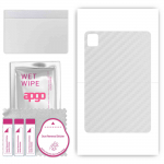 apgo Protective Skin Sticker for the back compatible with TCL Tab 10s New, Wrap Film, Foil, Vinyl - Pattern Transparent Carbon