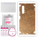 apgo Protective Skin Sticker for the back+sides compatible with Honor 20 Pro, Full Wrap Film, Foil, Vinyl - Pattern Rusty Copper