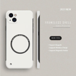 Prabangus kieto kompiuterio berėmio magnetinis telefono dėklas, skirtas iPhone 15 14 Pro Max 13 12 11 Pro Max Mini 15 14 Plus Magsafe Matinis plonas dangtelis for iPhone 15