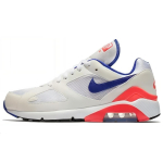 Nike Air Max 180 Ultramarine 2024 Unisex sportbačiai Balti Saulės raudonumo Juodi FJ9259-100 38.5