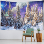 Sniego Nakties Peizažo Gobelenas Sienų Dekoracija Pu&scaron;is Spalvingas Žvaigždėtas Dangus Hipis Paprastas Ir Gaivus Bohemi&scaron;kas Kambario Dekoras 320x182CM
