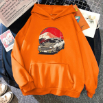 Anime Initial D AE86 2D Print Vyri&scaron;kas medvilninis gobtuvas Laisvalaikio negabaritinis megztinis Populiarūs gatvės drabužiai madingi megztiniai Vyri&scaron;ki drabužiai M