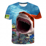Vasaros mar&scaron;kinėliai Žvejybos mar&scaron;kinėliai Juokingi 3d spausdinti žuvies mar&scaron;kinėliai Mar&scaron;kinėliai Tops mar&scaron;kinėliai XXS
